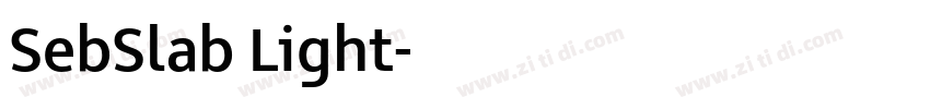 SebSlab Light字体转换